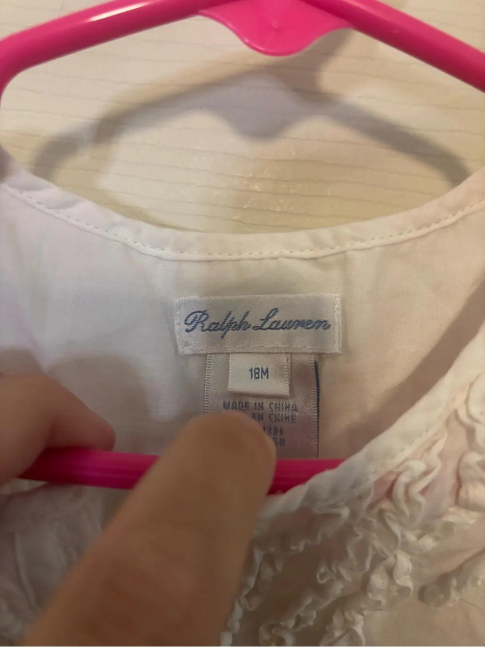 Ralph Lauren White Short-Sleeve Ruffled Front Blouse